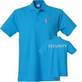 Beveiliging kleding Basic Polo, alle kleuren. Met V-tje en SECURITY.