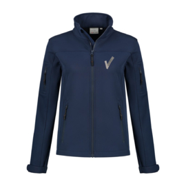 Security Kleding SOFTSHELL JACKET Santo Dames met V-tje (Borduring) en SECURITY (Bedrukking)