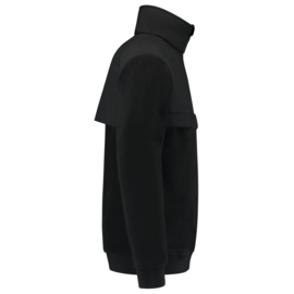 Beveiliging kleding, Sweater Anorak RE2050 kleuren Black/Navy. Met V-tje en SECURITY.