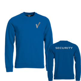 Beveiliging kleding, Basic Roundneck Sweater, alle kleuren. Met V-tje en SECURITY.