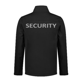 Security Kleding, SOFTSHELL JACKET Santo heren in diverse kleuren, met V-tje en SECURITY.