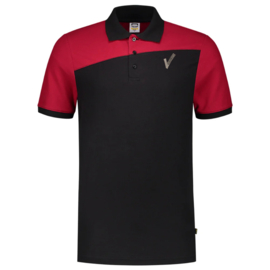 Beveiliging kleding Poloshirt Naden Bicolor. Met V-tje en SECURITY.