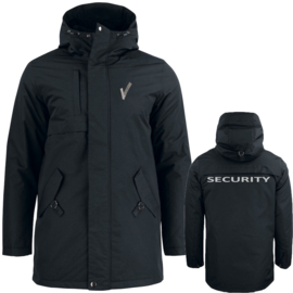 Beveiliging kleding CRESTON Parka. Met V-tje en SECURITY.