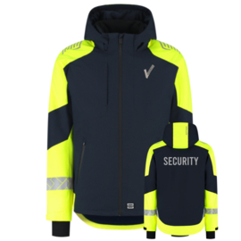 Winterjas Ripstop Reflective Redefined. Black-Fluor Yellow