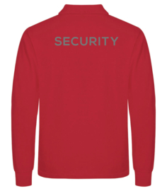 Beveiliging kleding Poloshirt Manhattan L/S, alle kleuren, met V-tje en SECURITY.