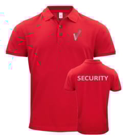 Beveiliging kleding Poloshirt HEAVY PREMIUM, alle kleuren. Met V-tje en SECURITY.