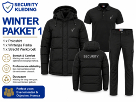 Winterpakket 1 Alaska. Colorado winterjas, Heavy Premium Poloshirt en Strech Cargo werkbroek.
