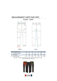 Comfortabele en ventilerende 4-way stretch kwaliteit werkbroek Kenai Black.