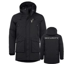 Beveiliging kleding  ESKIE Parka. Met V-tje en SECURITY.