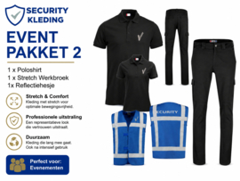 EVENT pakket 2. Poloshirt Manhattan, strech Cargo Werkbroek en Hesje
