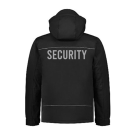 Stockholm Softshell Jacket. Met V-tje en SECURITY.