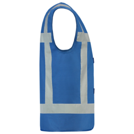 Security Kleding ART. NR. 453014 / VEST REFLECTIE BLAUW bedrukt met TOEZICHT