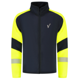 Fleecejack Reflective Redefined. Black-Fluor Yellow