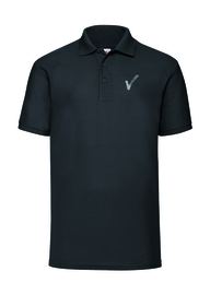 Poloshirt met bijvoorbeeld een V-tje en SECURITY.