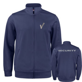 Beveiliging kleding, Active Cardigan Vest. Alle kleuren. Met V-tje en SECURITY .