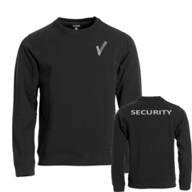 Beveiliging kleding, Basic Roundneck Sweater, alle kleuren. Met V-tje en SECURITY.