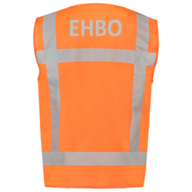 Security Kleding ART. NR. 453015 / VEST REFLECTIE ORANJE bedrukt met EHBO