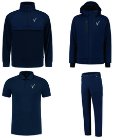 LUXUS Paket. Poloshirt, Pullover, Softshell-Winterjacke und Stretch-Arbeitshose.