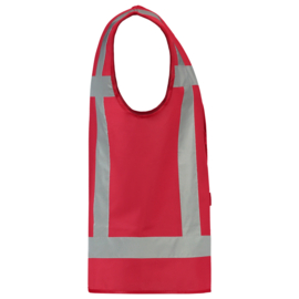 Security Kleding ART. NR. 453014 / VEST REFLECTIE ROOD bedrukt met BRANDWACHT