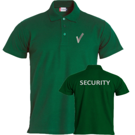 Beveiliging kleding Basic Polo, alle kleuren. Met V-tje en SECURITY.