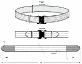 Webbing koppelriem compleet