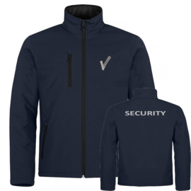 Beveiliging Kleding Padded Softshell jacket gewatteerd. Met V-tje en SECURITY.