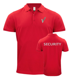 Beveiliging kleding Katoen Classic Polo, alle kleuren. Met V-tje en SECURITY.