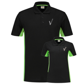 Beveiliging kleding POLOSHIRT BICOLOR, alle kleuren. Met V-tje en SECURITY.