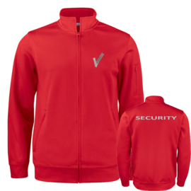 Beveiliging kleding, Active Cardigan Vest. Alle kleuren. Met V-tje en SECURITY .