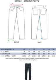 Sebring Sportieve unisex broek met een moderne pasvorm. Black.