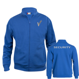 Beveiliging kleding, Basic Cardigan Vest. Alle kleuren. Met V-tje en SECURITY .