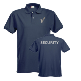 Beveiliging kleding Strech Premium Polo, alle kleuren. Met V-tje en SECURITY.