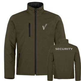 Beveiliging Kleding Padded Softshell jacket gewatteerd. Met V-tje en SECURITY.