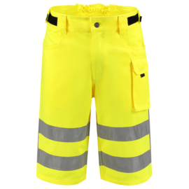 ZZP ZOMER pakket VERKEER geel. Poloshirt, korte/lange Werkbroek, Softshell-jas.