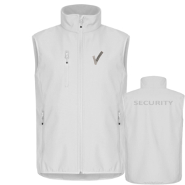 Beveiliging kleding Classic Softshell Vest. Met V-tje en SECURITY.