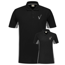 Beveiliging kleding POLOSHIRT BICOLOR, alle kleuren. Met V-tje en SECURITY.