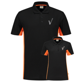 Beveiliging kleding POLOSHIRT BICOLOR, alle kleuren. Met V-tje en SECURITY.