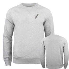 Beveiliging kleding, Premium Roundneck Sweater, alle kleuren. Met V-tje en SECURITY.