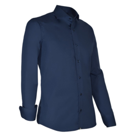 Giovanni Capraro 920 blouse. Black/Blue/Navy/White