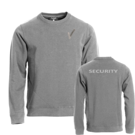 Beveiliging kleding, Basic Roundneck Sweater, alle kleuren. Met V-tje en SECURITY.