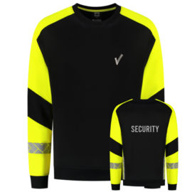 Sweater Reflective Redefined. Black-Fluor Yellow