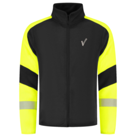 Fleecejack Reflective Redefined. Black-Fluor Yellow