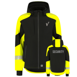 Winterjas Ripstop Reflective Redefined. Black-Fluor Yellow