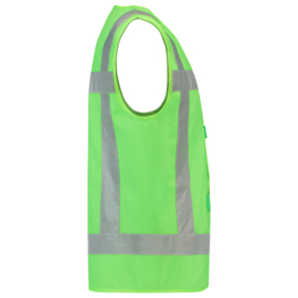 Security Kleding ART. NR. 453014 / VEST REFLECTIE LIME bedrukt met V-tje en SECURITY