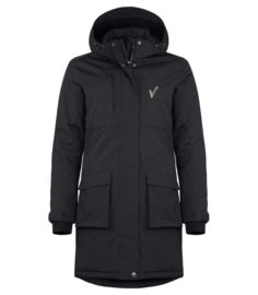 Lindy Parka voor DAMES. Met V-tje en SECURITY.