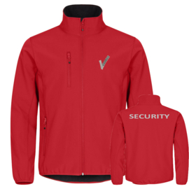 Beveiliging kleding Classic Softshell jacket, gerecycled polyester. Met V-tje en SECURITY.