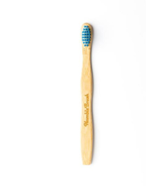 Brosse à dents en bambou pour enfants - Ultra douce - Bleue
