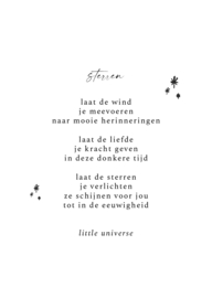 Kaart 'Sterren' 10x