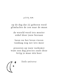 Kaart 'Vieren' 10x