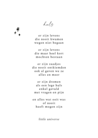 Kaart 'Huls' 10x